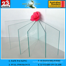 1" Thick Clear Glaverbel Sheet Glass Panels for Building with AS/NZS2208: 1996